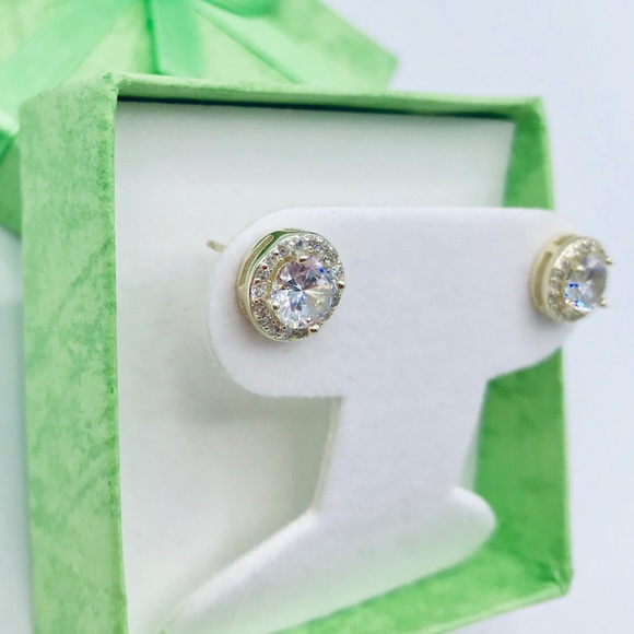 🌸NEW🌸 Sterling Silver 18K Gold Earrings - Picture 8 of 8